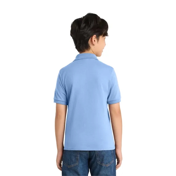 Port & Co Youth Core Blend Jersey Knit Polo. - Port & Co Youth Core Blend Jersey Knit Polo. - Image 24 of 50