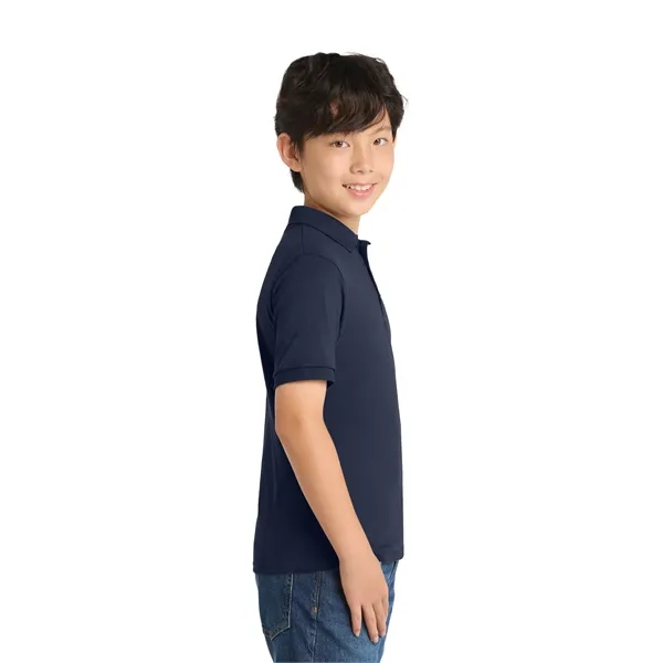 Port & Co Youth Core Blend Jersey Knit Polo. - Port & Co Youth Core Blend Jersey Knit Polo. - Image 31 of 50