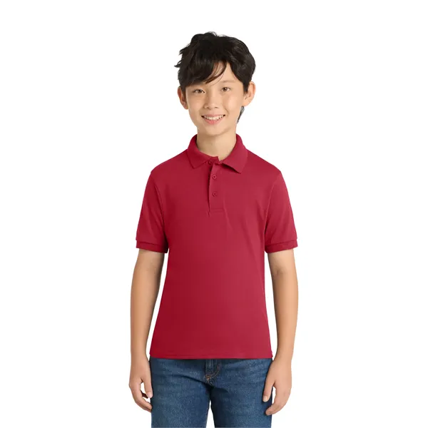 Port & Co Youth Core Blend Jersey Knit Polo. - Port & Co Youth Core Blend Jersey Knit Polo. - Image 34 of 50