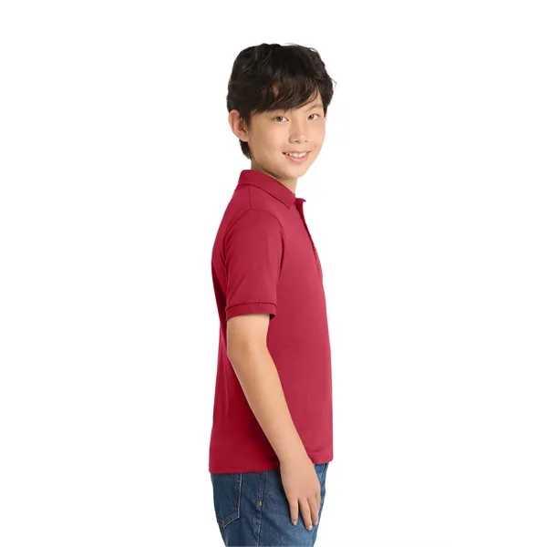 Port & Co Youth Core Blend Jersey Knit Polo. - Port & Co Youth Core Blend Jersey Knit Polo. - Image 37 of 50