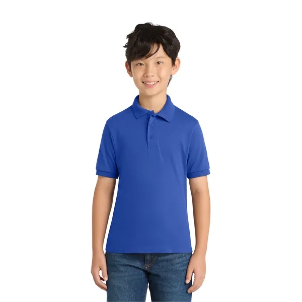 Port & Co Youth Core Blend Jersey Knit Polo. - Port & Co Youth Core Blend Jersey Knit Polo. - Image 38 of 50
