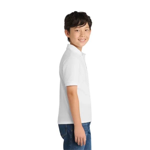 Port & Co Youth Core Blend Jersey Knit Polo. - Port & Co Youth Core Blend Jersey Knit Polo. - Image 47 of 50