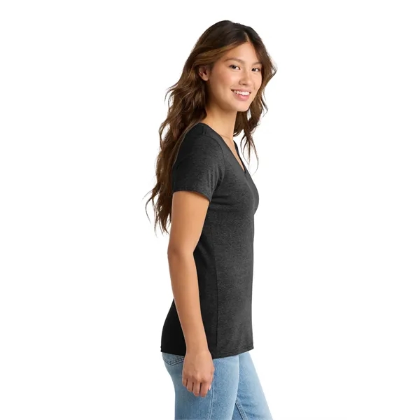 Port & Co Women's Tri-Blend V-Neck Tee. - Port & Co Women's Tri-Blend V-Neck Tee. - Image 7 of 40