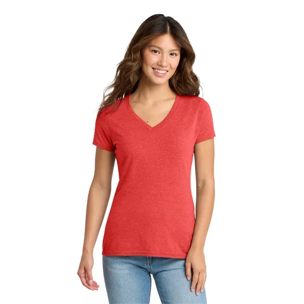 Port & Co Women's Tri-Blend V-Neck Tee. - Port & Co Women's Tri-Blend V-Neck Tee. - Image 10 of 40
