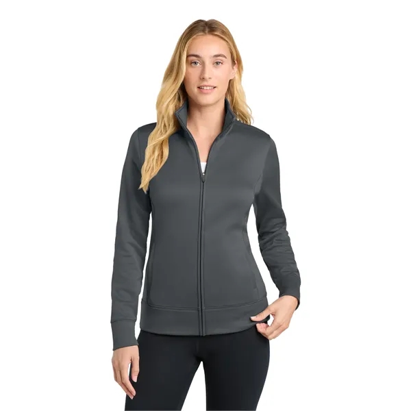 Sport-Tek Women's Sport-Wick Fleece Full-Zip Jacket. - Sport-Tek Women's Sport-Wick Fleece Full-Zip Jacket. - Image 6 of 39