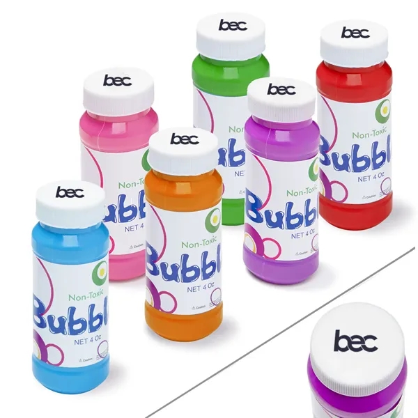 Bubbles with Cap Imprint - 4 oz. - Bubbles with Cap Imprint - 4 oz. - Image 0 of 1