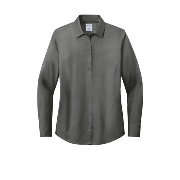 Brooks Brothers Women's Wrinkle-Free Stretch Pinpoint Shirt - Brooks Brothers Women's Wrinkle-Free Stretch Pinpoint Shirt - Image 3 of 4