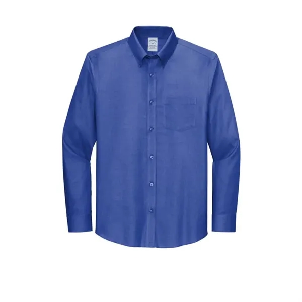Brooks Brothers Wrinkle-Free Stretch Nailhead Shirt - Brooks Brothers Wrinkle-Free Stretch Nailhead Shirt - Image 3 of 6