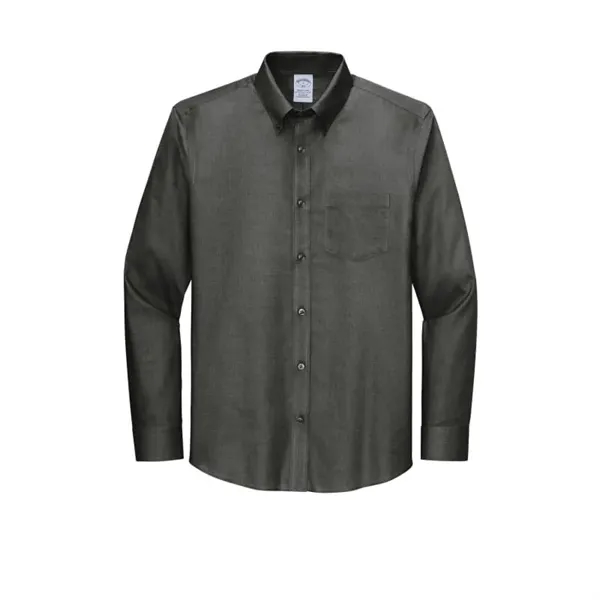 Brooks Brothers Wrinkle-Free Stretch Nailhead Shirt - Brooks Brothers Wrinkle-Free Stretch Nailhead Shirt - Image 4 of 6