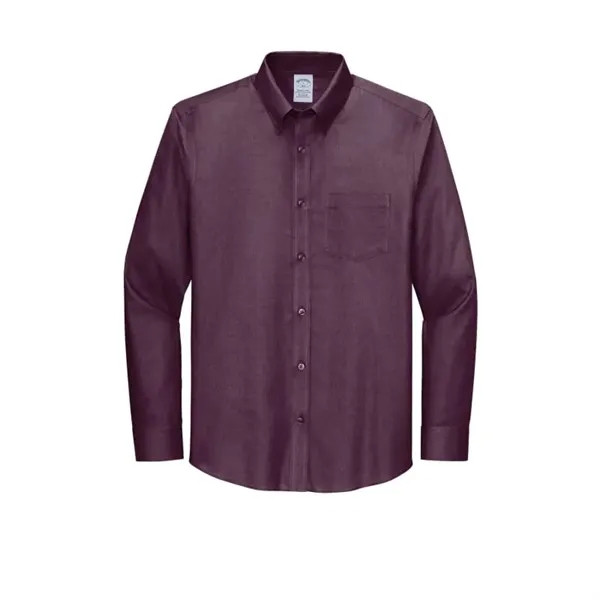 Brooks Brothers Wrinkle-Free Stretch Nailhead Shirt - Brooks Brothers Wrinkle-Free Stretch Nailhead Shirt - Image 5 of 6