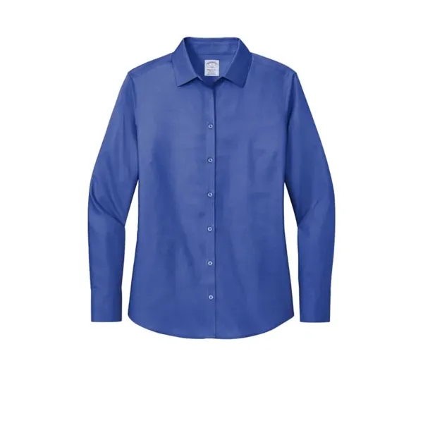 Brooks Brothers Women's Wrinkle-Free Stretch Nailhead Shirt - Brooks Brothers Women's Wrinkle-Free Stretch Nailhead Shirt - Image 3 of 6