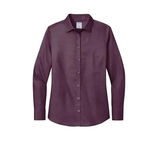 Brooks Brothers Women's Wrinkle-Free Stretch Nailhead Shirt - Brooks Brothers Women's Wrinkle-Free Stretch Nailhead Shirt - Image 5 of 6