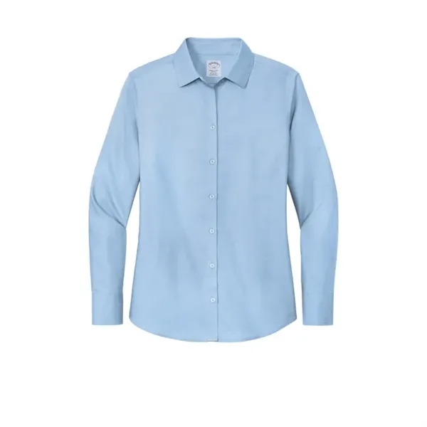 Brooks Brothers Women's Wrinkle-Free Stretch Nailhead Shirt - Brooks Brothers Women's Wrinkle-Free Stretch Nailhead Shirt - Image 6 of 6