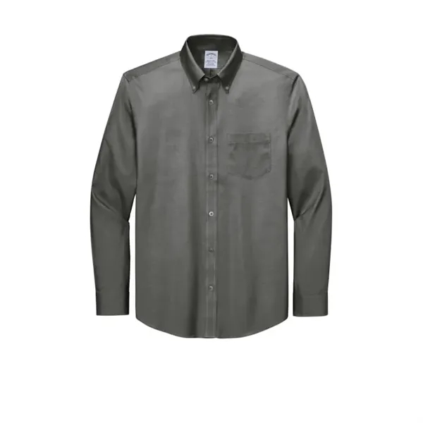 Brooks Brothers Tall Wrinkle-Free Stretch Pinpoint Shirt - Brooks Brothers Tall Wrinkle-Free Stretch Pinpoint Shirt - Image 3 of 4