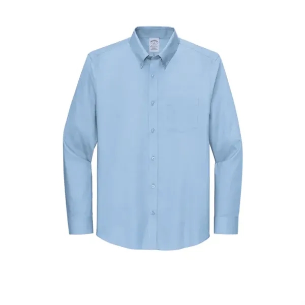 Brooks Brothers Tall Wrinkle-Free Stretch Nailhead Shirt - Brooks Brothers Tall Wrinkle-Free Stretch Nailhead Shirt - Image 4 of 4