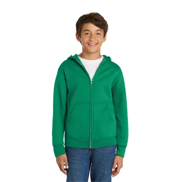 Port & Co Youth Core Fleece Full-Zip Hooded Sweatshirt. - Port & Co Youth Core Fleece Full-Zip Hooded Sweatshirt. - Image 59 of 85