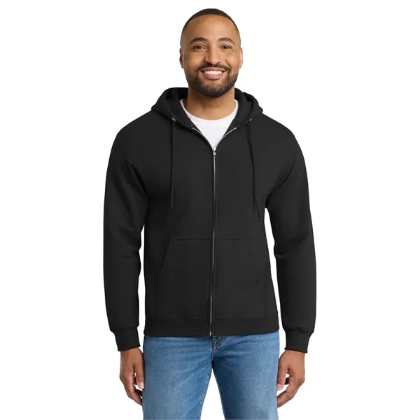 Port & Co Tall Essential Fleece Full-Zip Hooded Sweatshirt. - Port & Co Tall Essential Fleece Full-Zip Hooded Sweatshirt. - Image 14 of 31