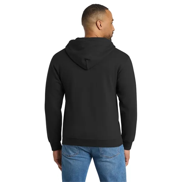 Port & Co Tall Essential Fleece Full-Zip Hooded Sweatshirt. - Port & Co Tall Essential Fleece Full-Zip Hooded Sweatshirt. - Image 16 of 31