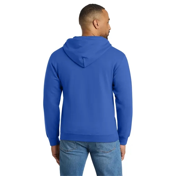 Port & Co Tall Essential Fleece Full-Zip Hooded Sweatshirt. - Port & Co Tall Essential Fleece Full-Zip Hooded Sweatshirt. - Image 26 of 31
