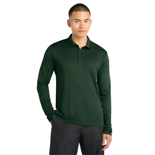Sport-Tek Posi-UV Pro Long Sleeve Polo. - Sport-Tek Posi-UV Pro Long Sleeve Polo. - Image 10 of 34