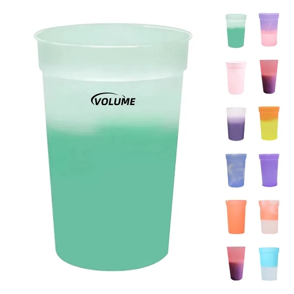16oz Reusable Plastic Color Changing Mood Stadium Cups - 16oz Reusable Plastic Color Changing Mood Stadium Cups - Image 0 of 3