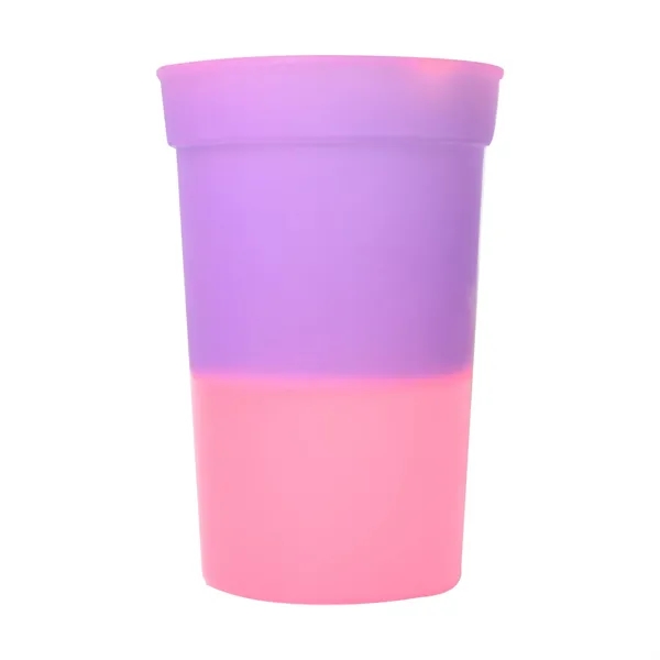 16oz Reusable Plastic Color Changing Mood Stadium Cups - 16oz Reusable Plastic Color Changing Mood Stadium Cups - Image 1 of 3
