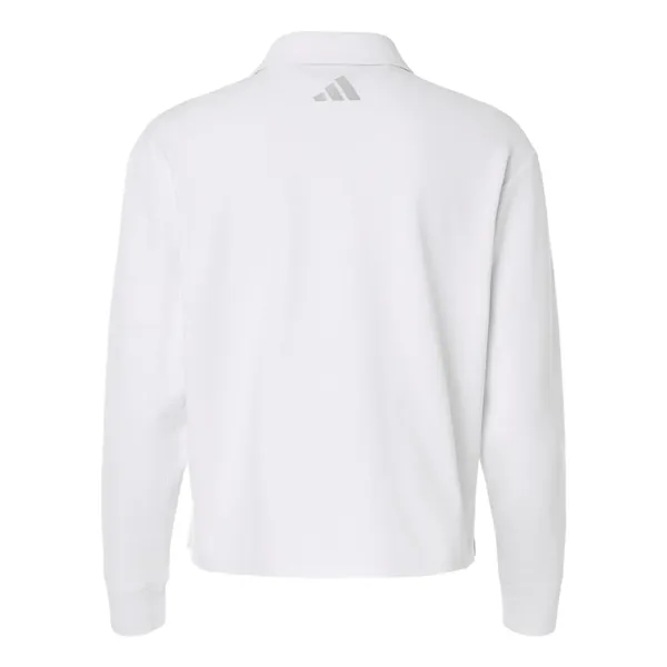 Adidas Women's Beyond Long Sleeve Loose Polo - Adidas Women's Beyond Long Sleeve Loose Polo - Image 6 of 6