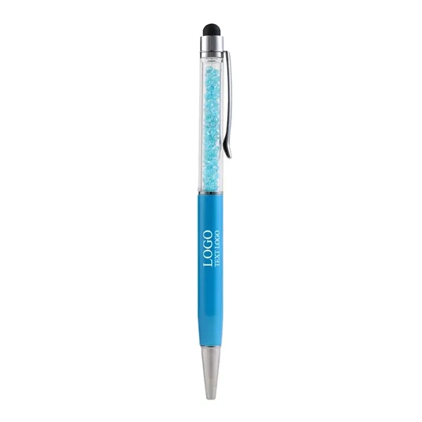 Custom Crystal Stylus Retractable Ballpoint Pen