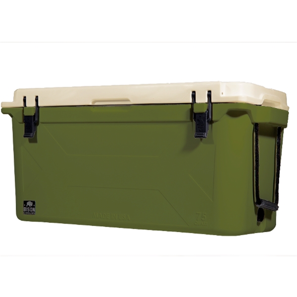 75 QT Bison Hard Cooler - Made in USA - Decoration Available - 75 QT Bison Hard Cooler - Made in USA - Decoration Available - Image 3 of 11