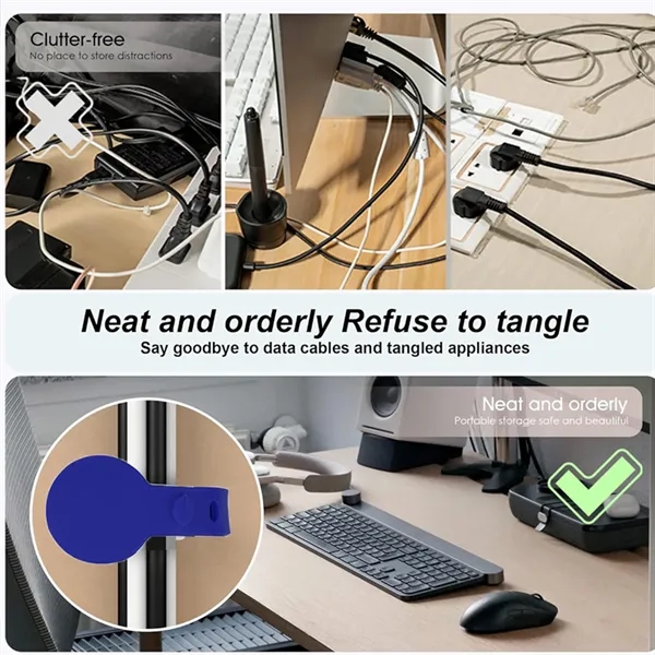 Silicone Cable Organizer - Silicone Cable Organizer - Image 3 of 12