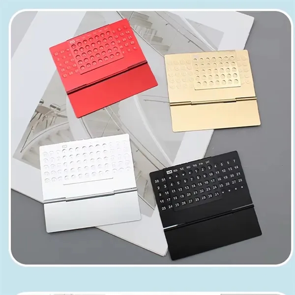 Metal Perpetual Desk Calendar - Metal Perpetual Desk Calendar - Image 2 of 5