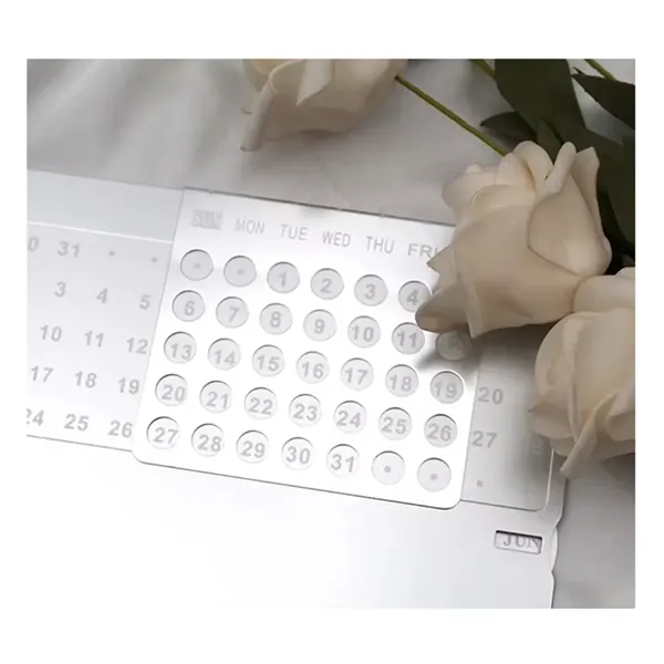 Metal Perpetual Desk Calendar - Metal Perpetual Desk Calendar - Image 4 of 5
