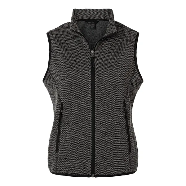 North End Women's Jasper Jacquard Fleece Vest - North End Women's Jasper Jacquard Fleece Vest - Image 1 of 6