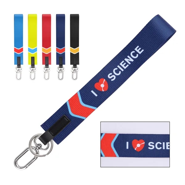 1 /4" Polyester Wrist Lanyard Keychain Strap W/  ring - 1 /4" Polyester Wrist Lanyard Keychain Strap W/  ring - Image 0 of 4