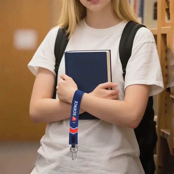 1 /4" Polyester Wrist Lanyard Keychain Strap W/  ring - 1 /4" Polyester Wrist Lanyard Keychain Strap W/  ring - Image 4 of 4