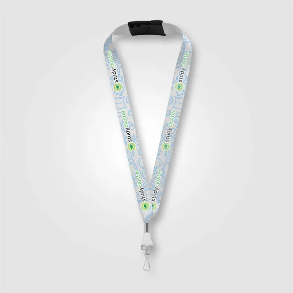 Orris rPET J Hook Breakaway Lanyard - 36" x 1" - Orris rPET J Hook Breakaway Lanyard - 36" x 1" - Image 0 of 7