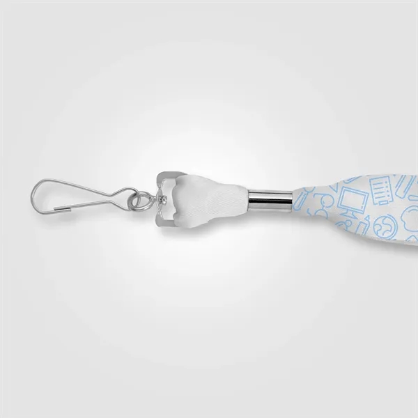 Orris rPET J Hook Breakaway Lanyard - 36" x 1" - Orris rPET J Hook Breakaway Lanyard - 36" x 1" - Image 1 of 7