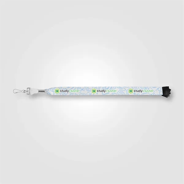 Orris rPET J Hook Breakaway Lanyard - 36" x 1" - Orris rPET J Hook Breakaway Lanyard - 36" x 1" - Image 2 of 7