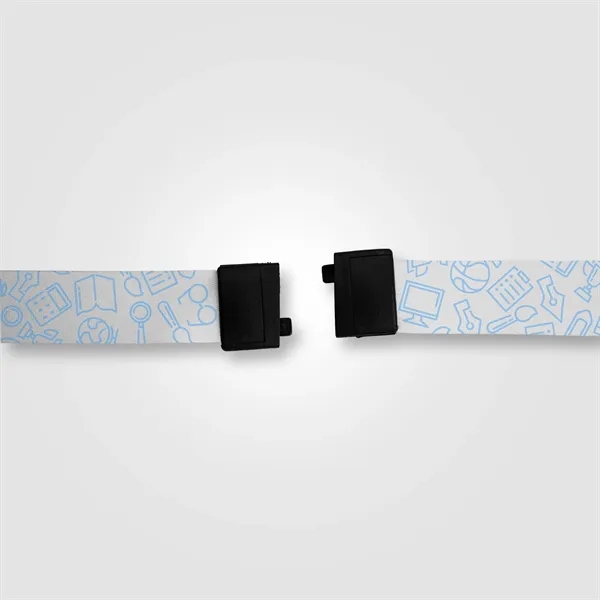 Orris rPET J Hook Breakaway Lanyard - 36" x 1" - Orris rPET J Hook Breakaway Lanyard - 36" x 1" - Image 3 of 7
