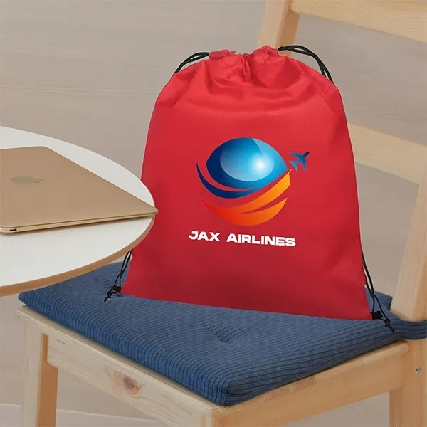 Drawstring Non Woven Tote Bags - Drawstring Non Woven Tote Bags - Image 1 of 2