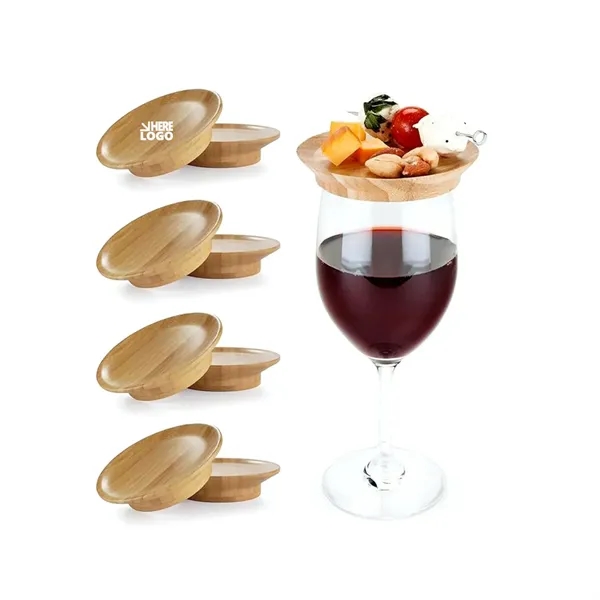 Wine Glass Charcuterie Bamboo Topper - Wine Glass Charcuterie Bamboo Topper - Image 0 of 2