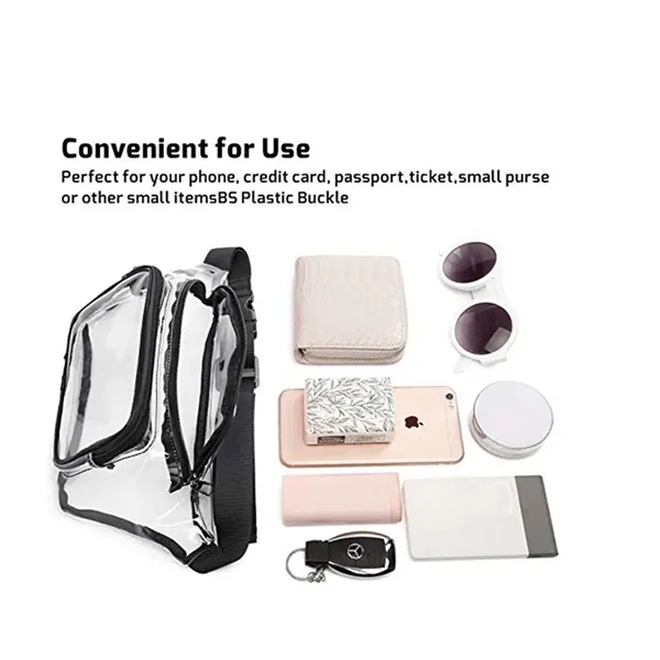 Clear Fanny Pack Stadium Approved Crossbody Bags for Women - Clear Fanny Pack Stadium Approved Crossbody Bags for Women - Image 2 of 4