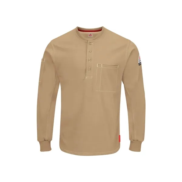 Bulwark Men's Tall iQ Series® Plus Long Sleeve Henley - Bulwark Men's Tall iQ Series® Plus Long Sleeve Henley - Image 3 of 4