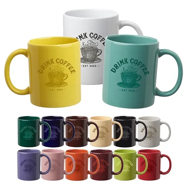 11 oz. Traditional Ceramic Custom Mugs - 11 oz. Traditional Ceramic Custom Mugs - Image 0 of 2