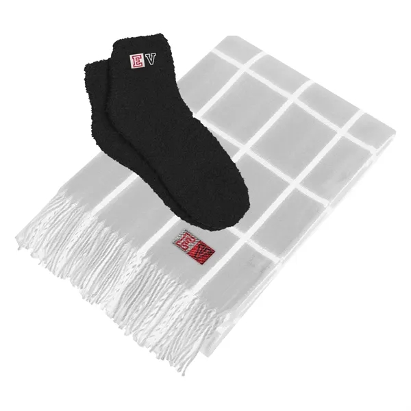Charleston Throw & Fuzzy Socks Set - Charleston Throw & Fuzzy Socks Set - Image 1 of 4