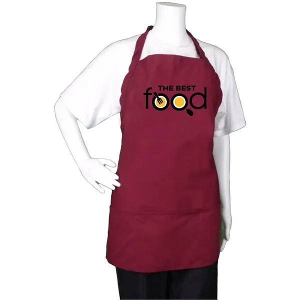 Restaurant-Style Twill Bib Apron - Restaurant-Style Twill Bib Apron - Image 1 of 7
