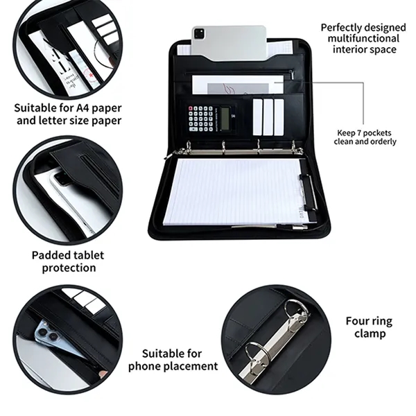 A4 Pu Briefcase - A4 Pu Briefcase - Image 2 of 4