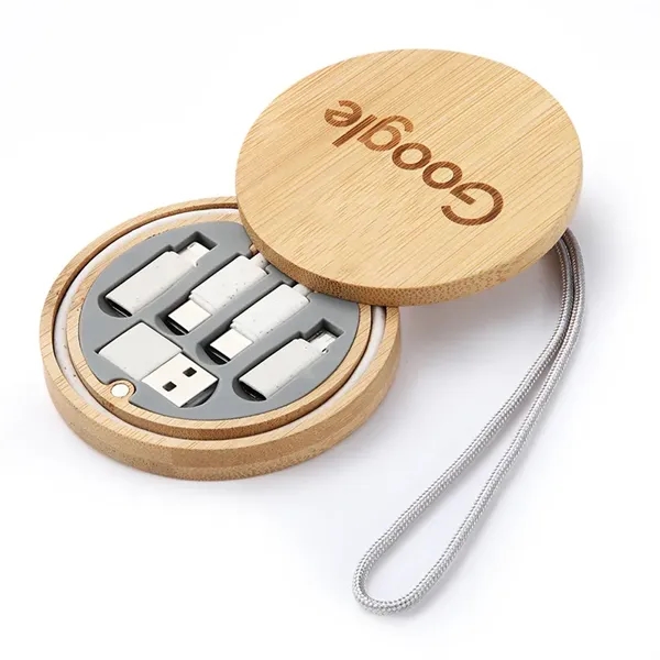 Eco Bamboo Round 60W Fast Charging Cable - Eco Bamboo Round 60W Fast Charging Cable - Image 1 of 3