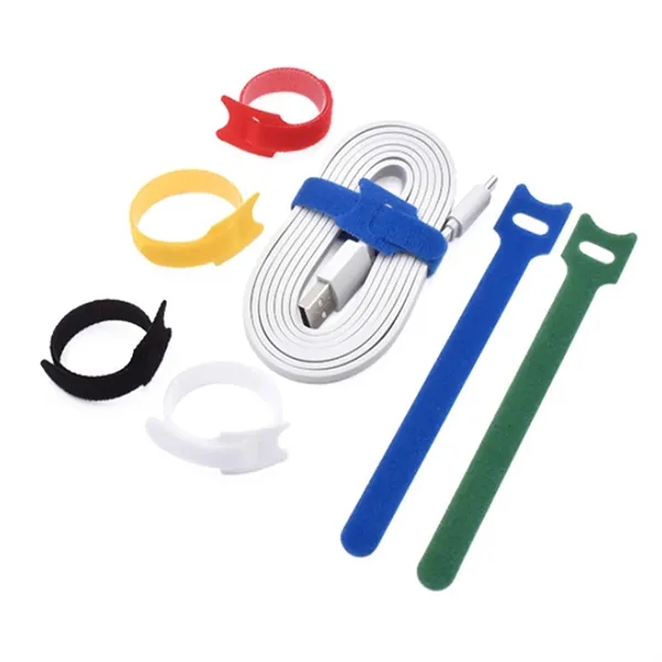 Custom Reusable Cable Ties Adjustable Cord Straps - Custom Reusable Cable Ties Adjustable Cord Straps - Image 5 of 7