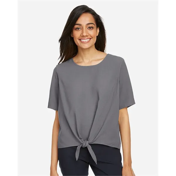 Devon & Jones Women's Perfect Fit™ Tie Front Blouse - Devon & Jones Women's Perfect Fit™ Tie Front Blouse - Image 0 of 12
